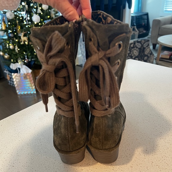 High Ankle Suede Boots - Picture 4 of 6